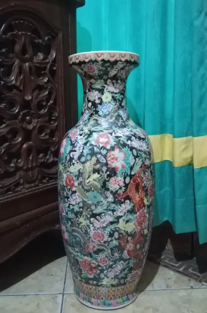 Dijual Guci Antik Cina Qianlong Naga