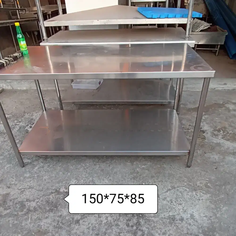 Meja kerja stainless