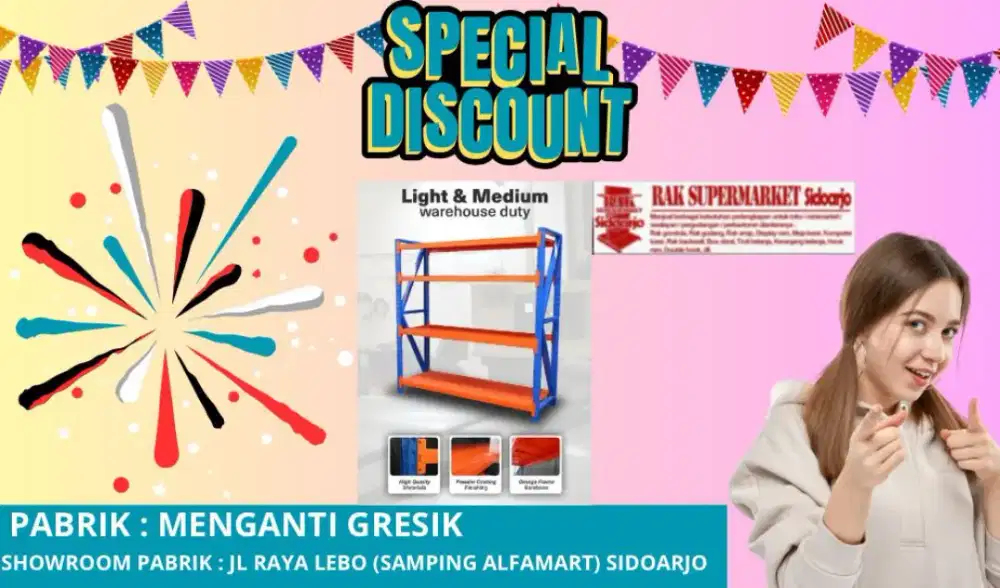 Rak gudang supermarket