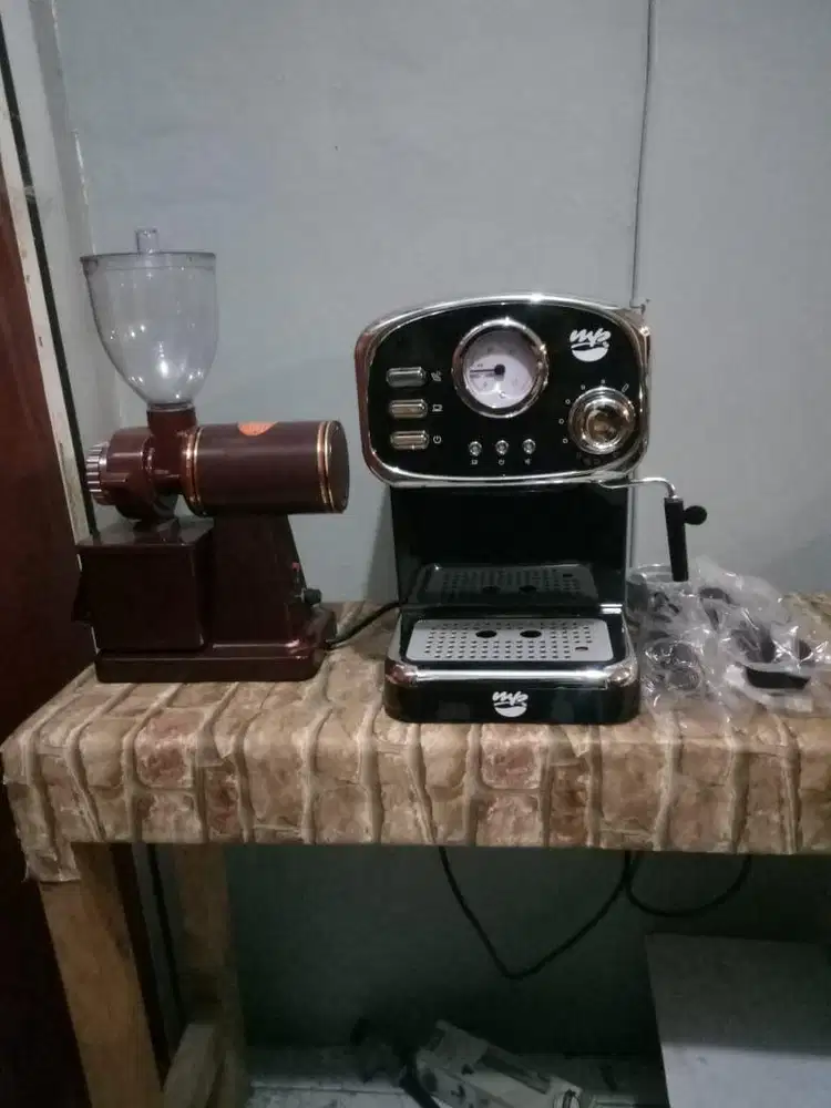Mesin Espresso & Grinder 1 Set MURAH