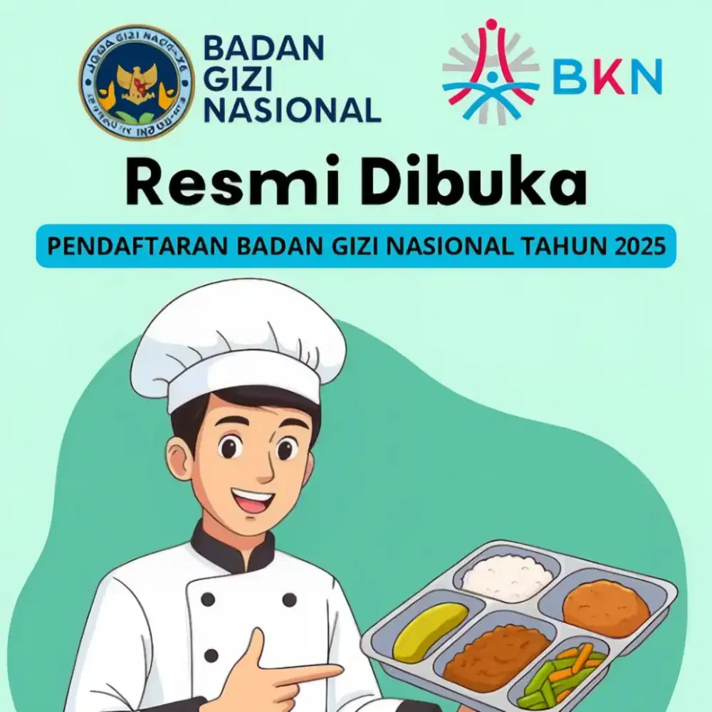 Pendaftaran badan gizi nasional tahun 2025