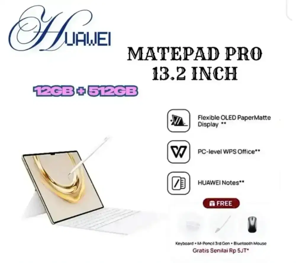 HUAWEI MATEPAD PRO PAPERMATTE EDITION 13.2 INCH 12 GB+512 GB