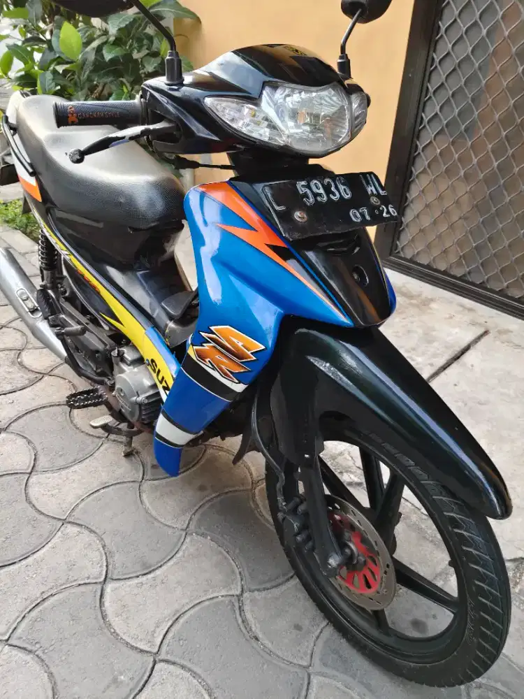 Smash 2006 Biru Hitam Velg CW Asli Si Gesit Irit!!!