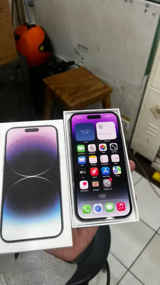 Iphone 14 pro 128 lengkap beacukai