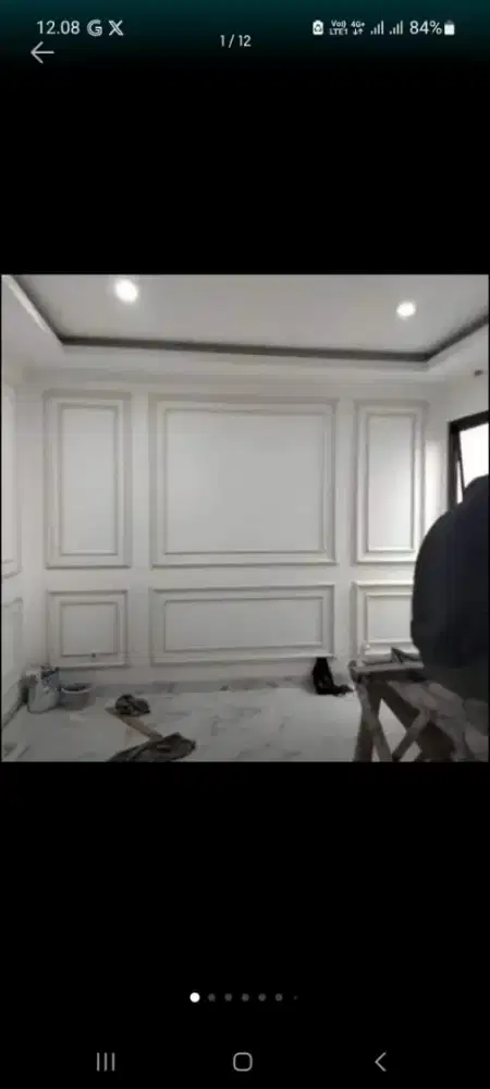 List gypsum, tembok molding