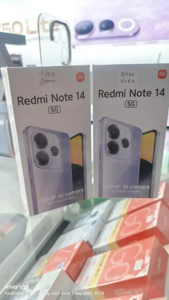 Redmi NOTE 14 5G 8+8/256gb NFC Baru spesial promo termurah
