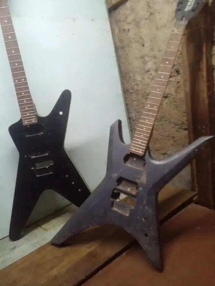 Gitar set body neck sudah finishing pabrik stok