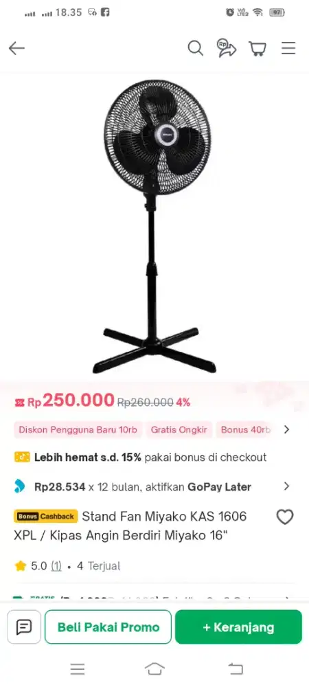 Di jual Qpas Angin Miyako ukuran 16