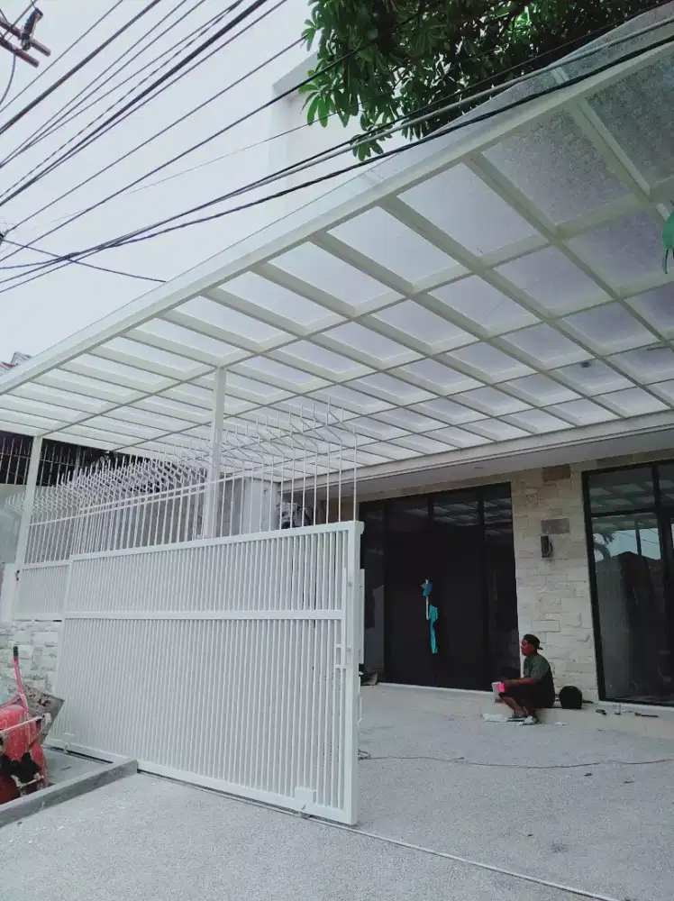 kontruksi baja ,pembuatan pagar,kanopi