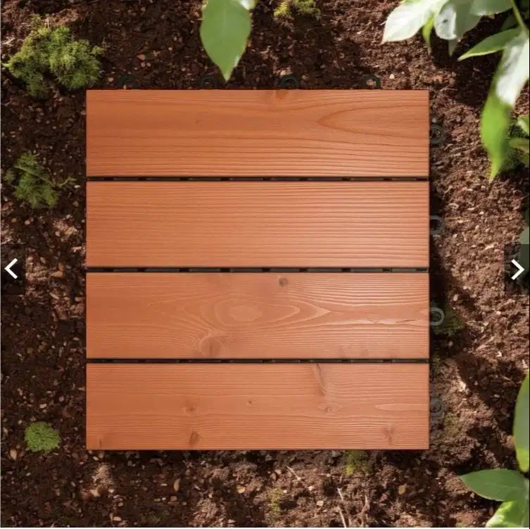 Lantai Kayu 30x30cm Decking Tile Kayu Flooring