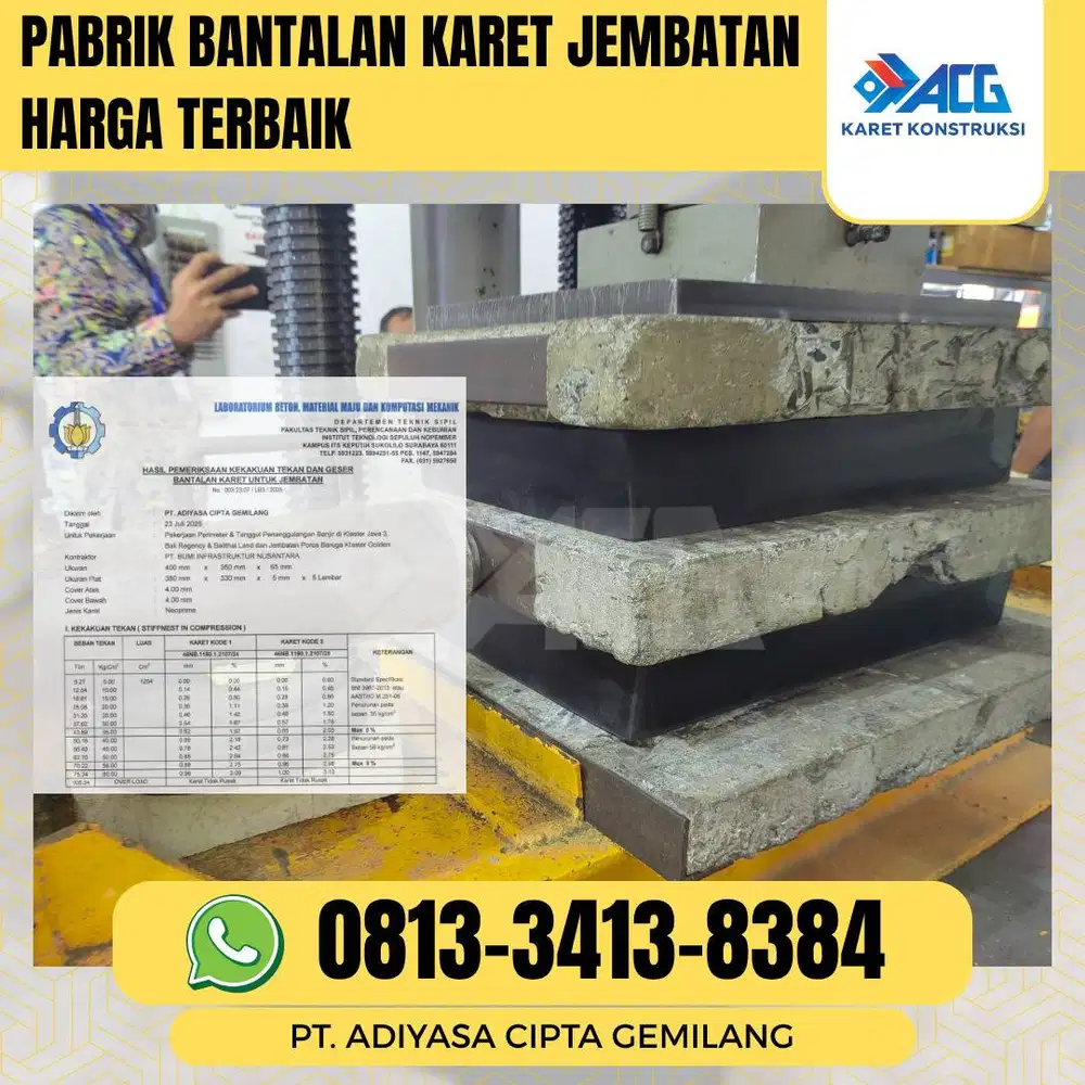 Pabrik bantalan karet jembatan harga terbaik