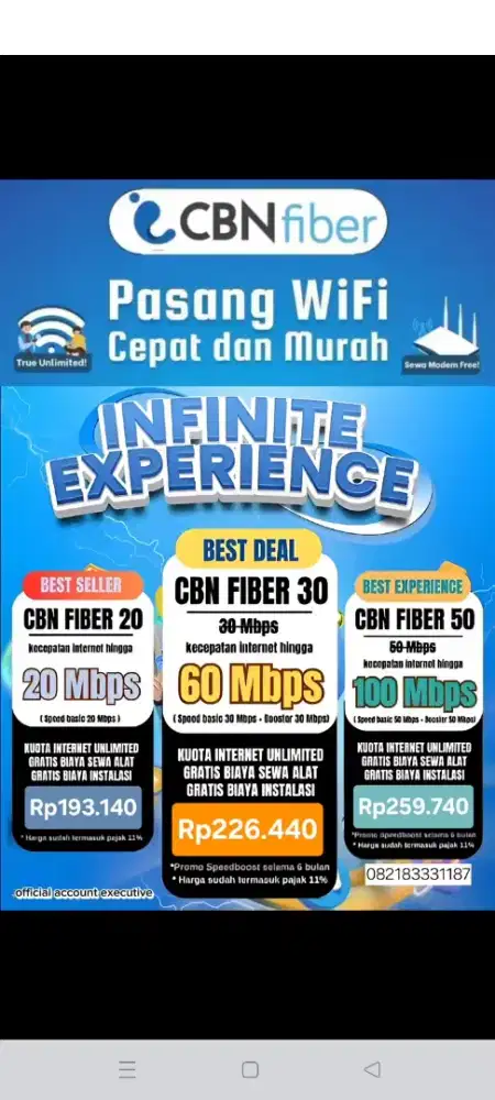 Pemasangan wifi