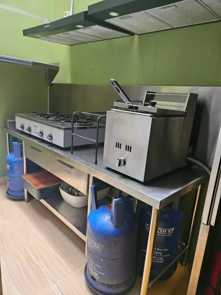 Meja Stainless masak kitchen cafe