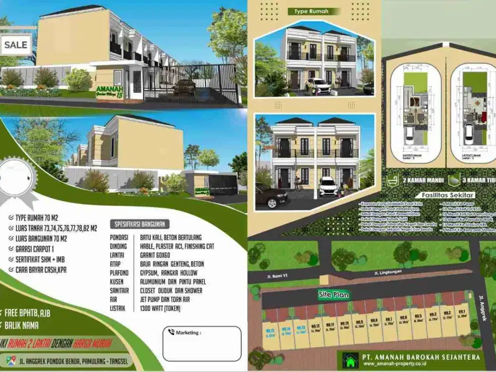 Cluster di pusat kota tangsel bisa KPR, strategis dan dekat ke pusat kota
