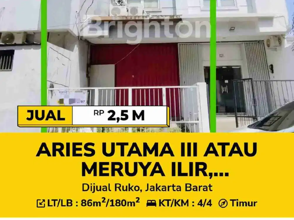 ruko murah 3 lantai kembangan