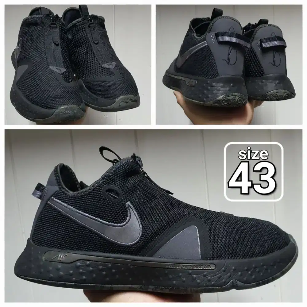 Sepatu Basket Nike PG 4 Triple Black Second Original Preloved