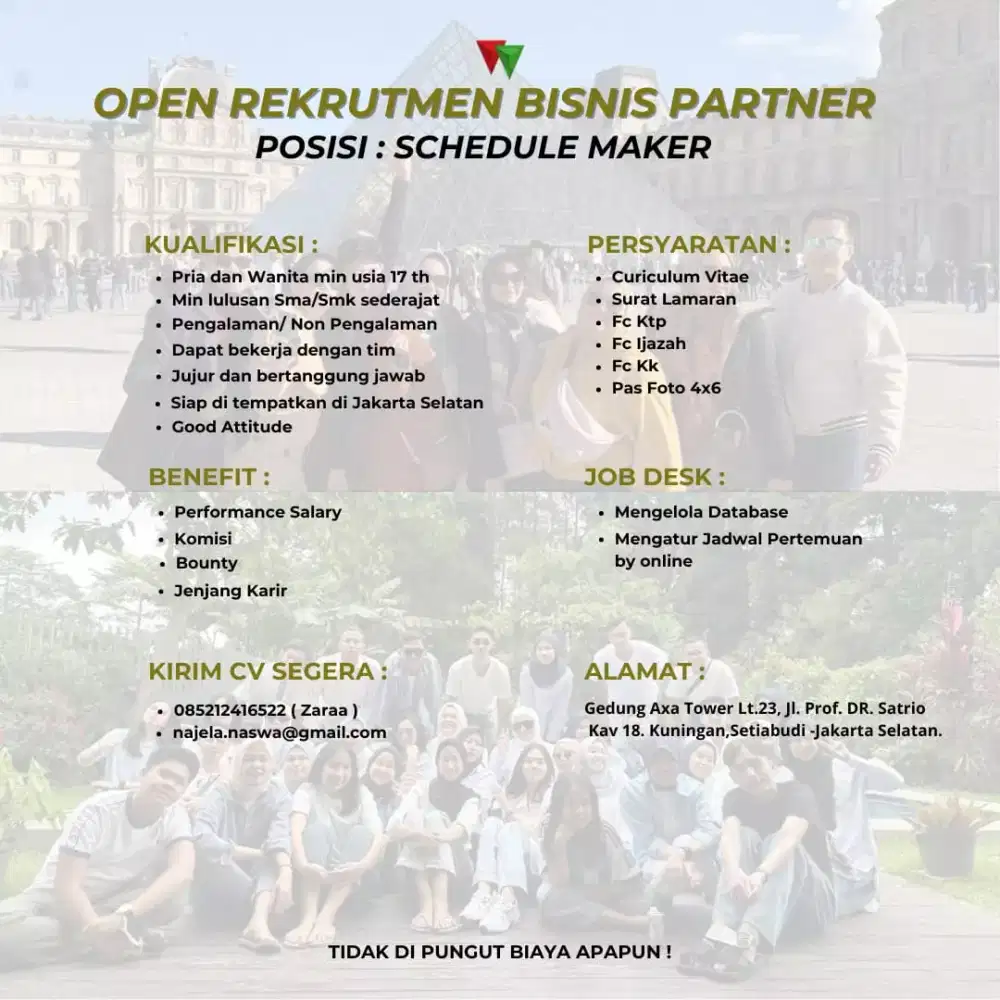 Lowongan Kerja Schedule Maker