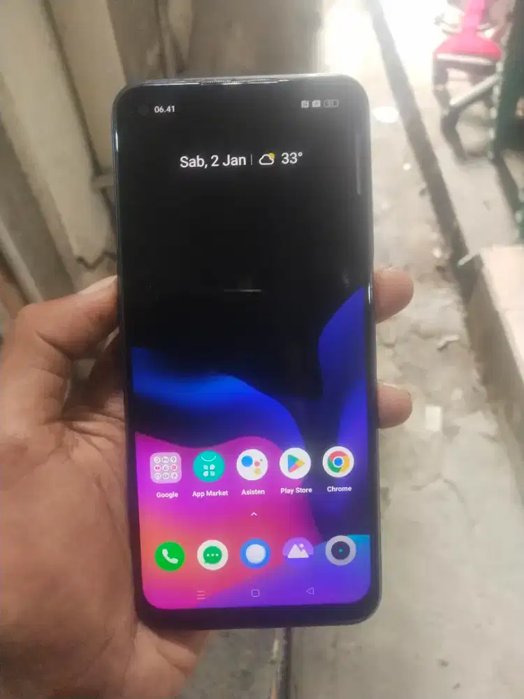 realme 8 5G 8+8/128 support nfc os13 body pemakaian hp chasan