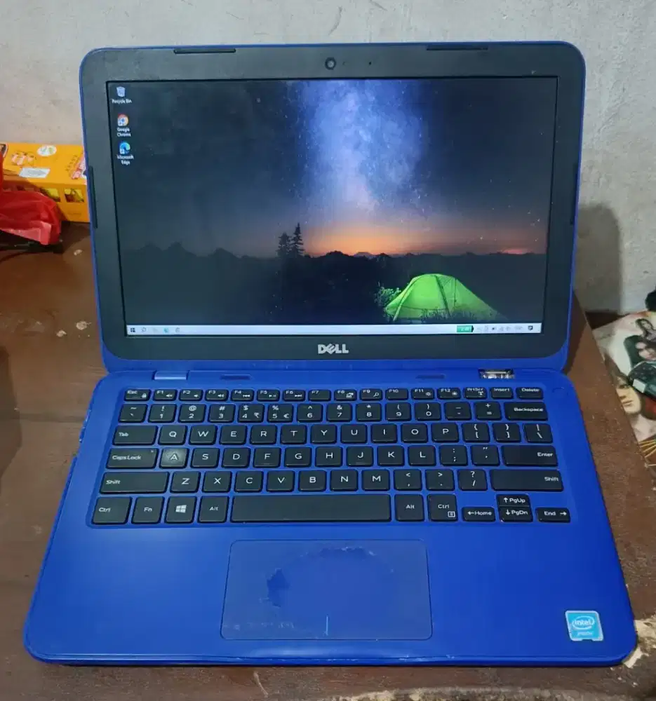 Netbook dell normal ram 4 hrdisk 500 batre 3 jam windows 10 siap pake