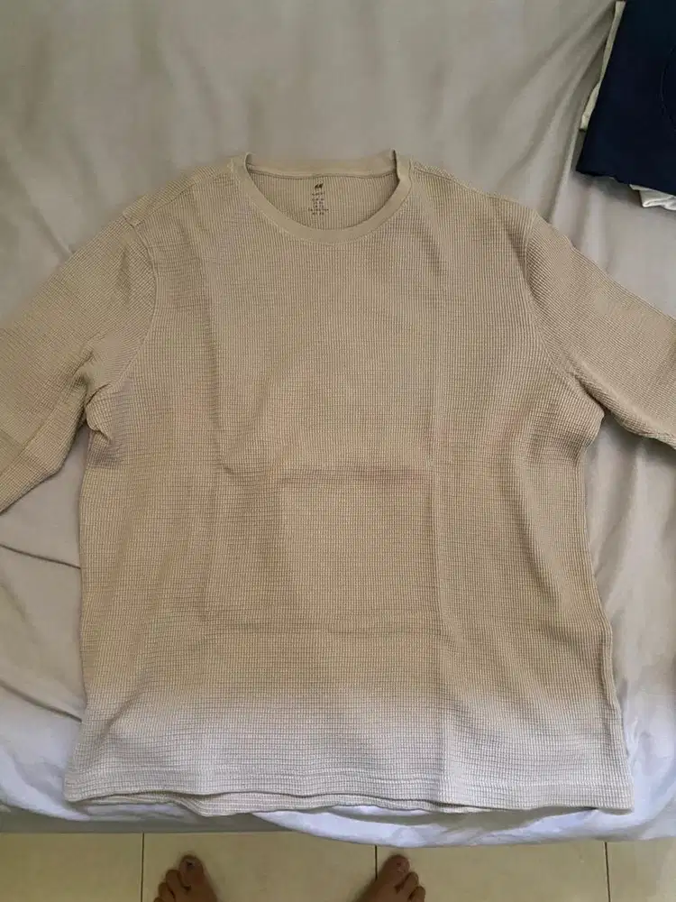 H&M Longshirt Warna Khaki