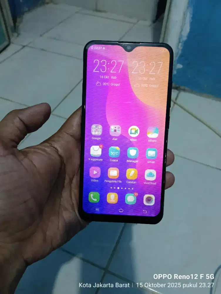 Jual HP Vivo Y95 ram 4/32gb minus berbayang