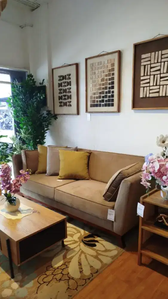 Sofa 3 Seater Murah Gratis Custom Warna dan Bahan