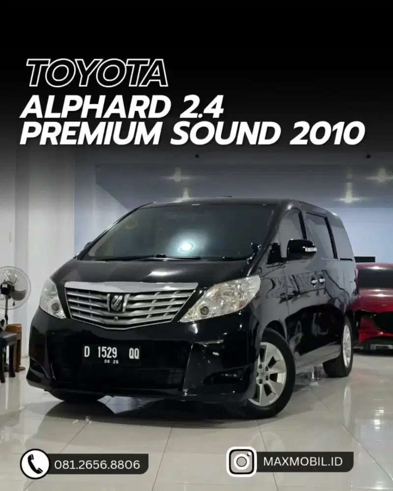 [DP 30JT‼️] TOYOTA ALPHARD 2.4 PREMIUM SOUND AT 2010 pemakaian 2011