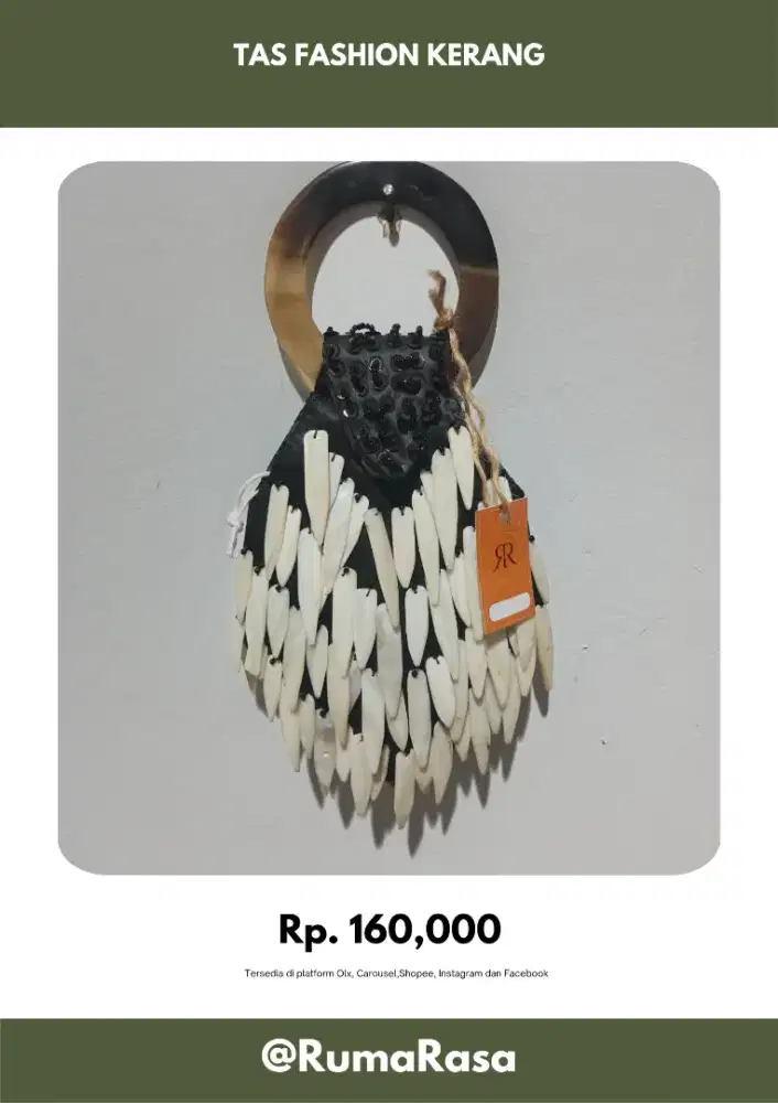 Tas dompet wanita bahan kulit kerang