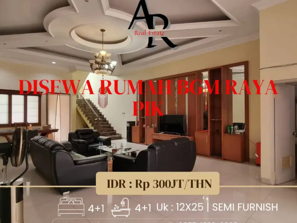 Disewa rumah furnish BGM raya pik