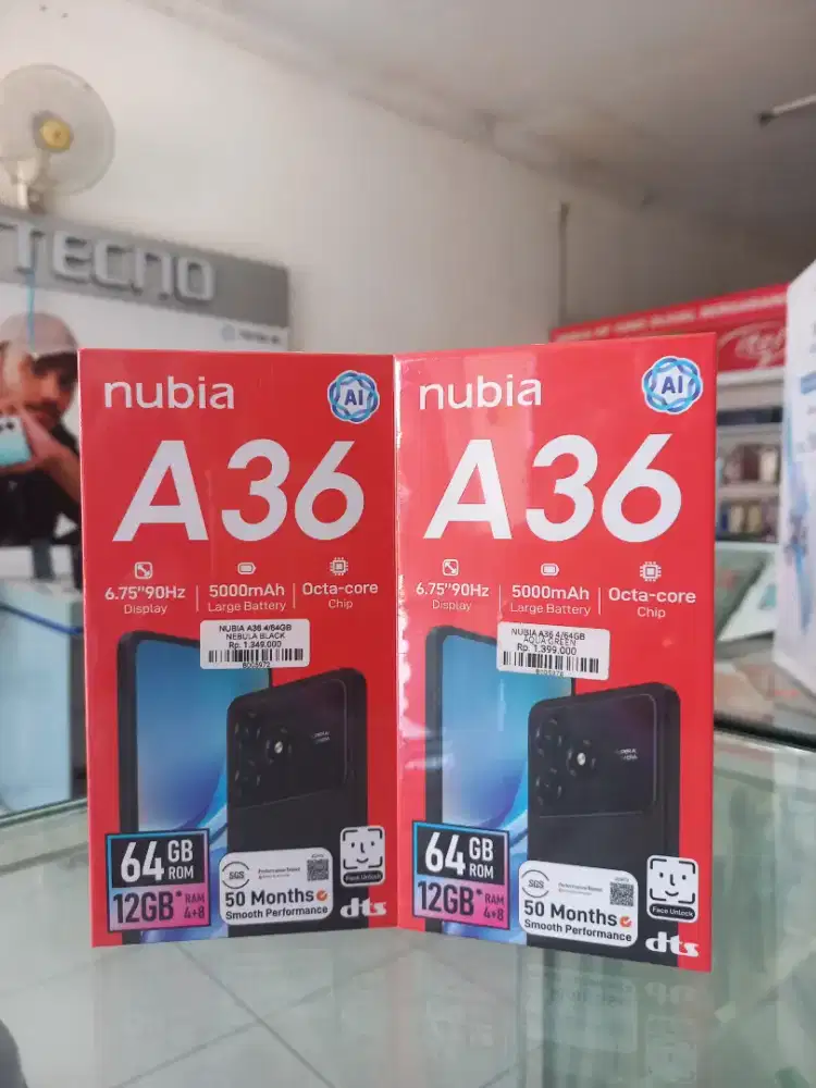 Nubia A36 12gb / 64gb Bergaransi Resmi