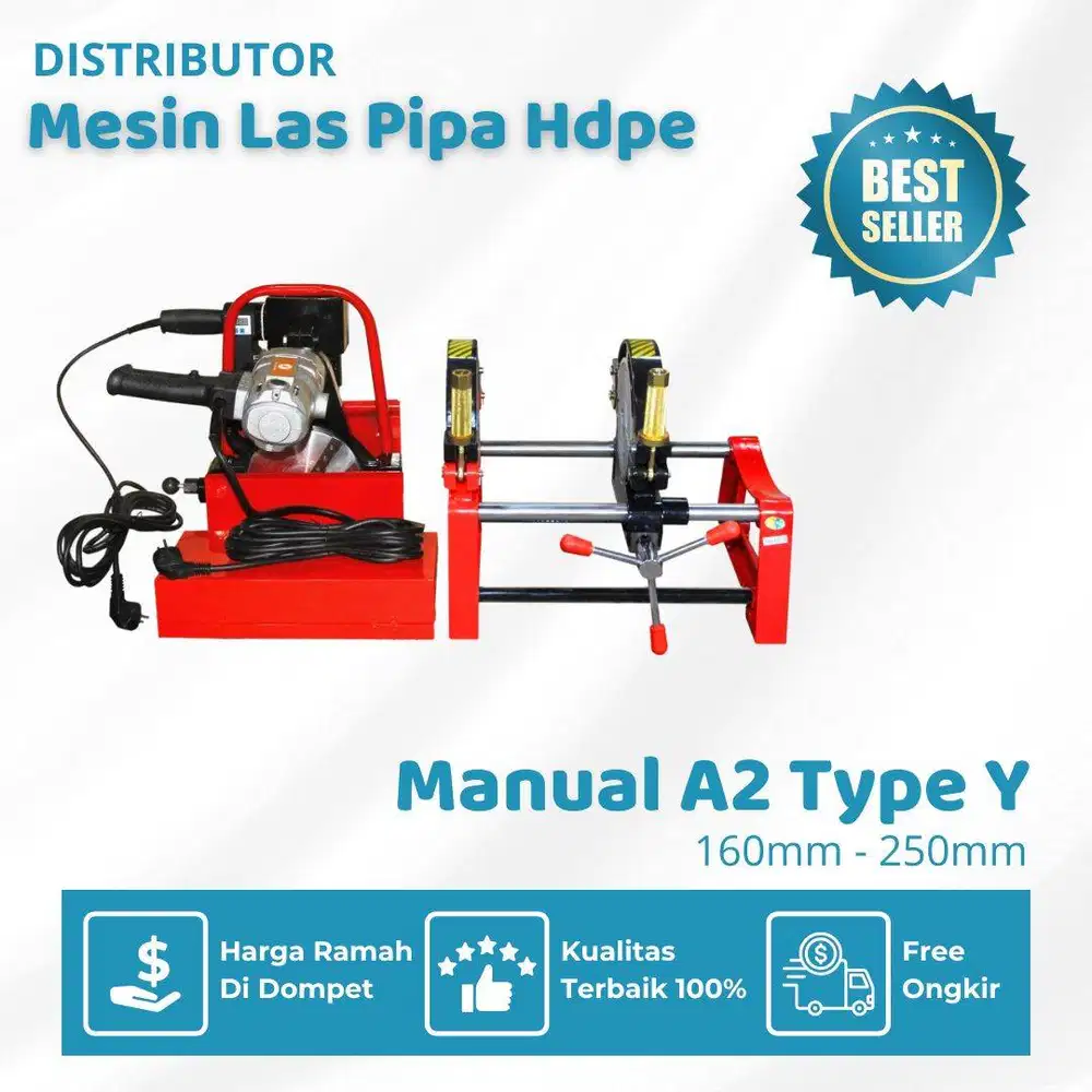 Mesin Las Butt Fusion Manual A2 SHD 200mm Y Welding Machine