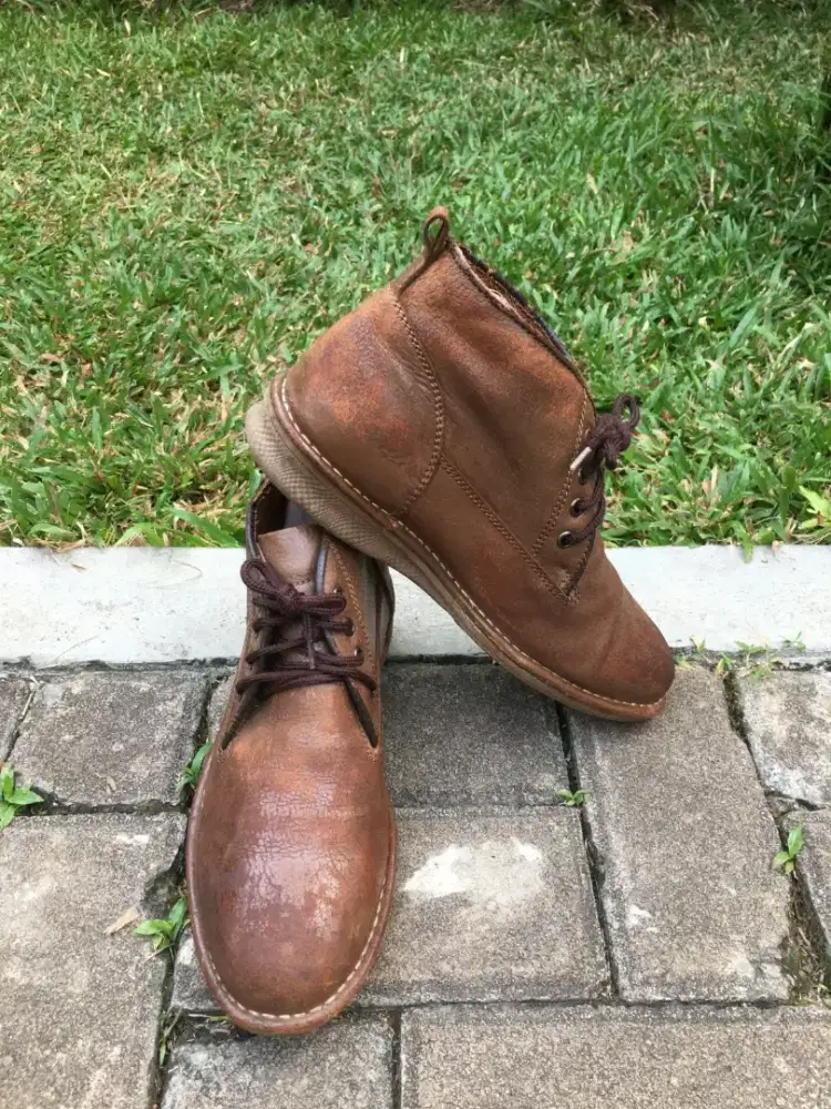 Sepatu second Kulit original Boots Gino Mariani