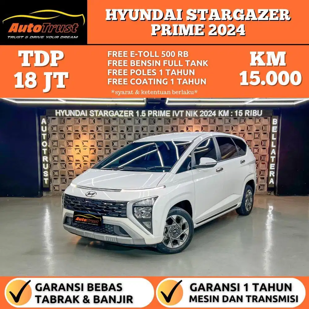 CASH 245 Juta Hyundai Stargazer Prime 1.5 A/T Nik.2024