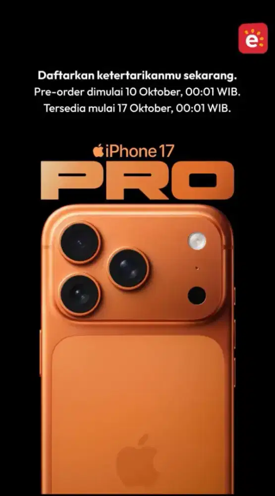 BATCH 2 PO IPHONE 17 STOK TERBATAS