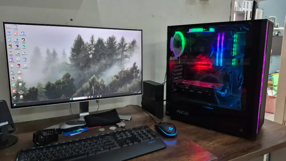 PC Gaming Editing Fullset Ryzen 5 2600x VGA 1060 3G OC V2