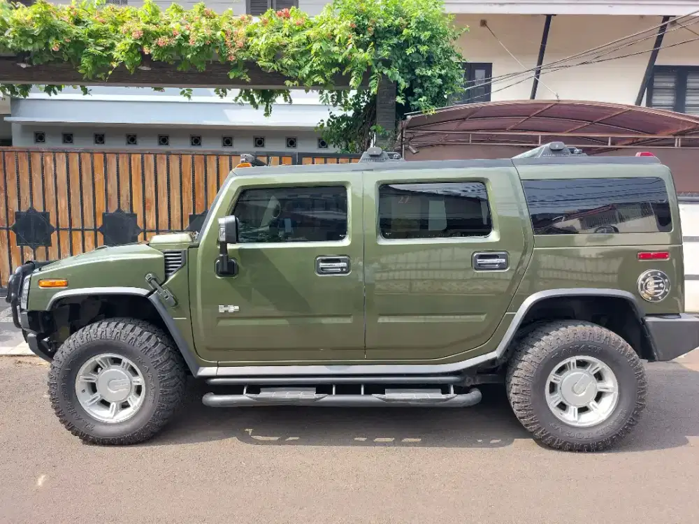 Hummer H2 4x4 AT V8 engine 6.0 thn 2004 Hijau Army Metalic
