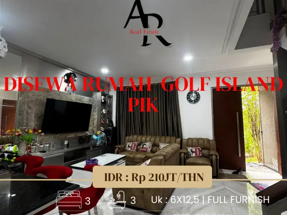 Disewakan  Rumah Golf island pik siap huni
