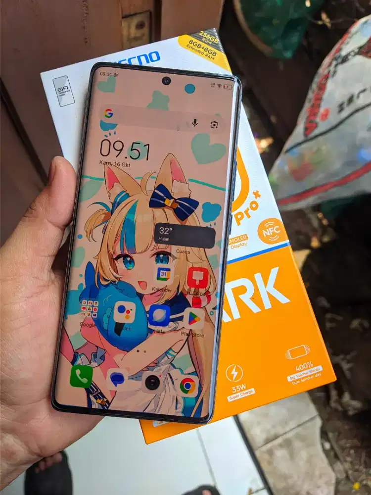 TECNO SPARK 20 PRO PLUS RAM 8/256GB FULLSET EDGE DISPLAY
