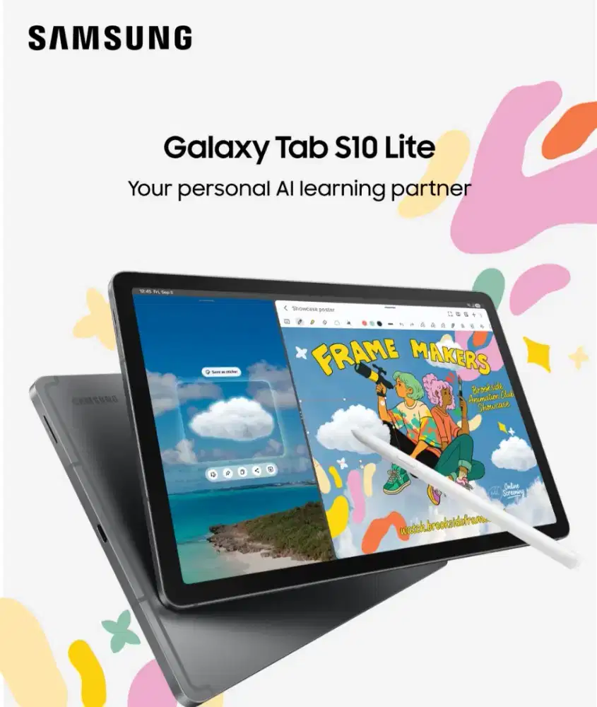 Samsung TAB S10Lite 5G Spen 2025  (NEW RESMI) Cicilan 500rbuan/Bulan