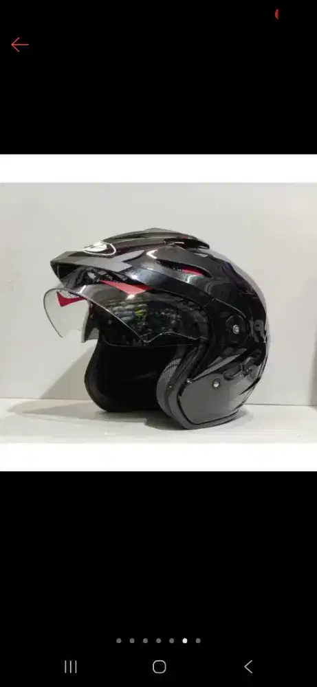 HELM KYT VENOM RR 2 SOLID BLACK (HITAM) ORIGINAL SIZE XL
