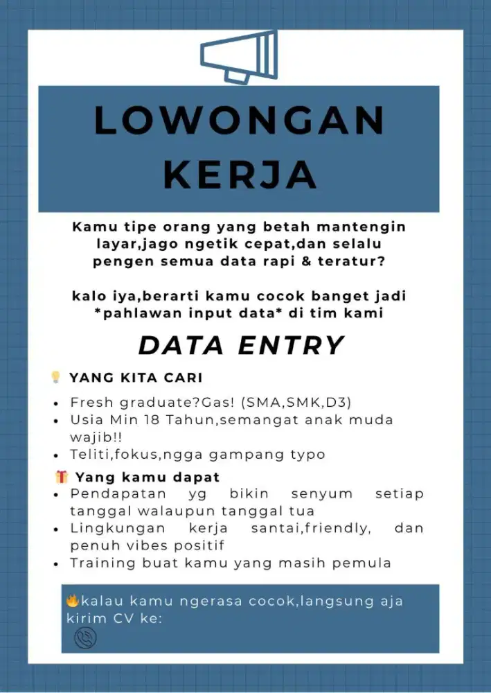 Dibutuhkan segera