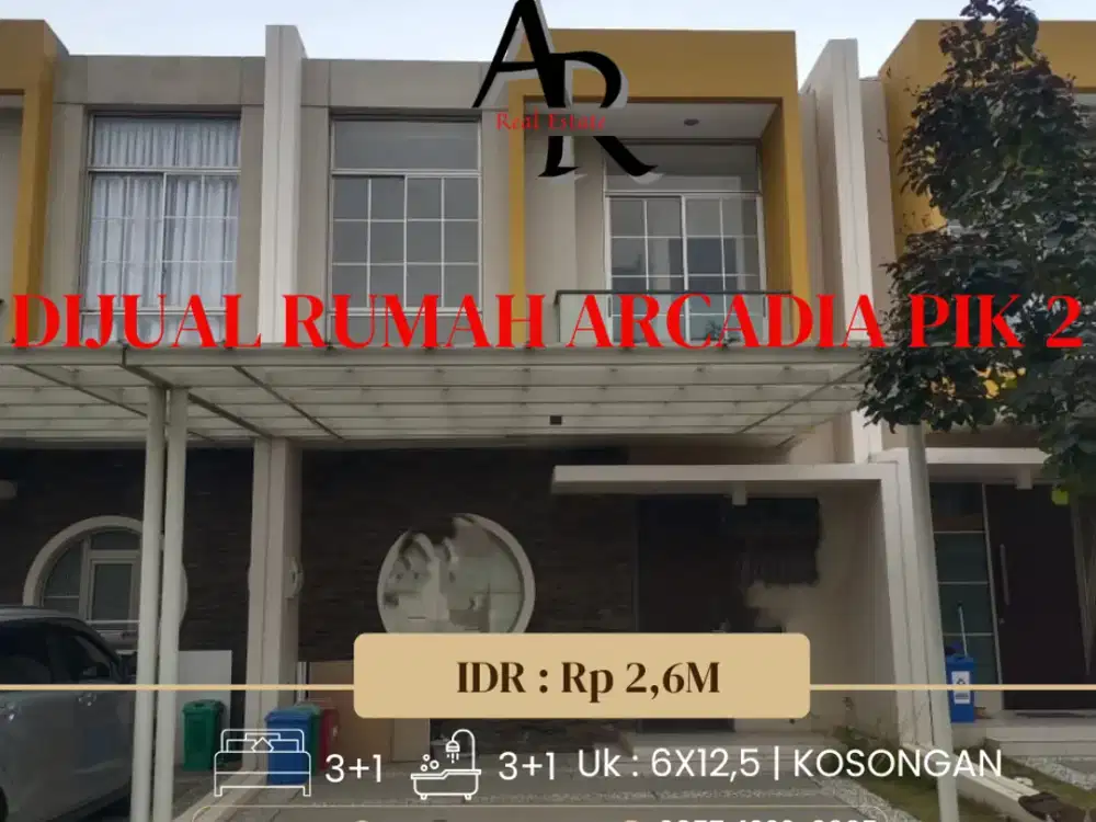 Dijual cepat Rumah PIK 2 cluster arcadia