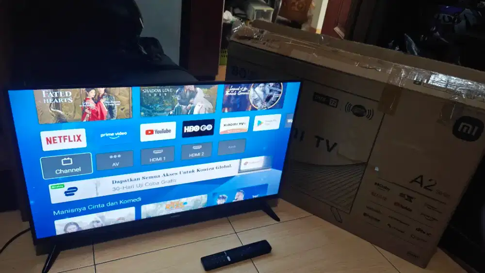 Android TV Xiaomi A2 32inch Fullset Bkan coocaa sharp samsung tcl