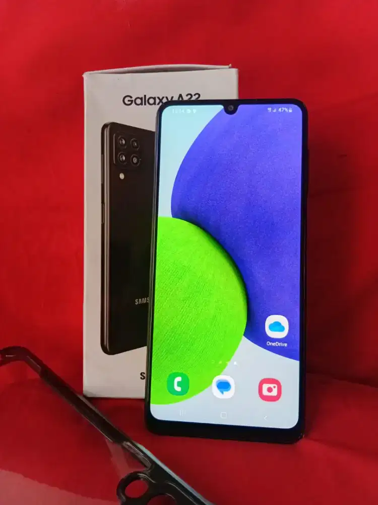 Samsung A22 rsm 6gb+2/128,gb lengkap segelan bonusan