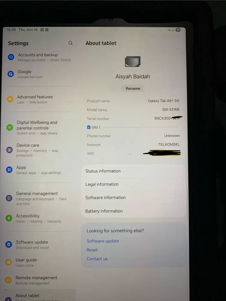 Samsung galaxy tab a9 plus 5G