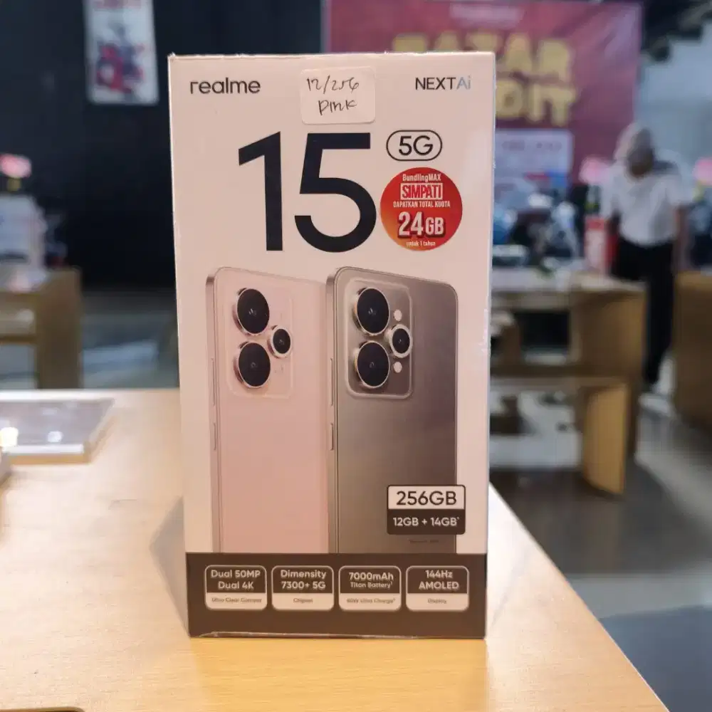 REALME 15 5G RAM 12/256 GB, BISA TUKAR TAMBAH DIJAMIN HARGA TINGGI