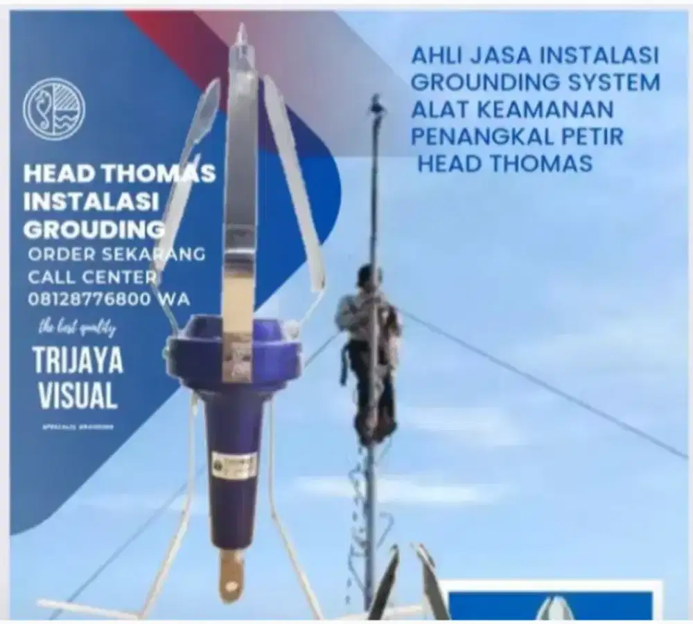 Ahli jasa pasang penangkal petir dan grounding mesin