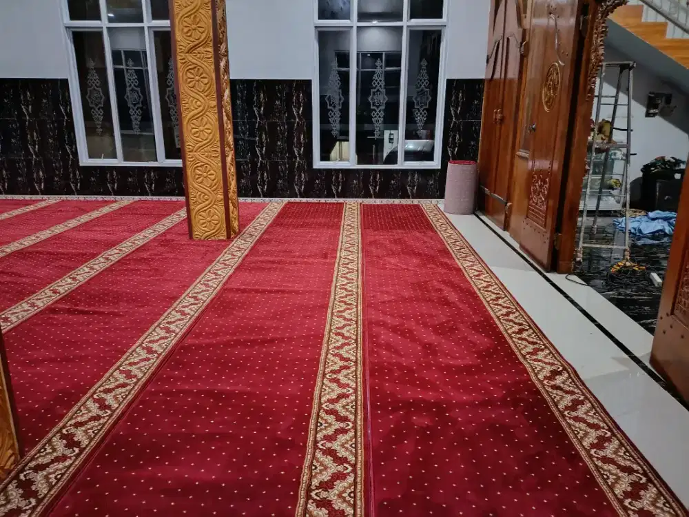 Tersedia Karpet sajadah Masjid import pembelian menyesuaikan kebutuhan