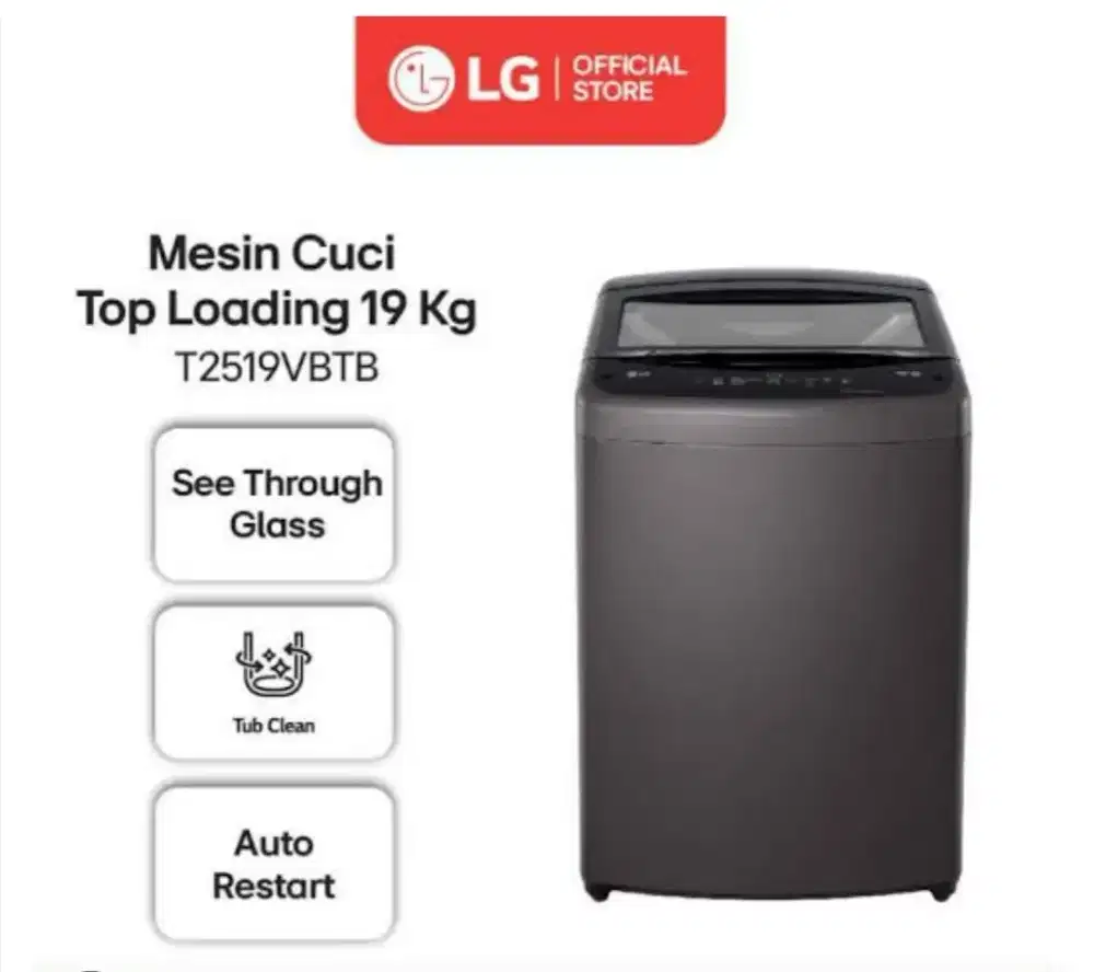 Mesin Cuci Top Loading LG 19kg