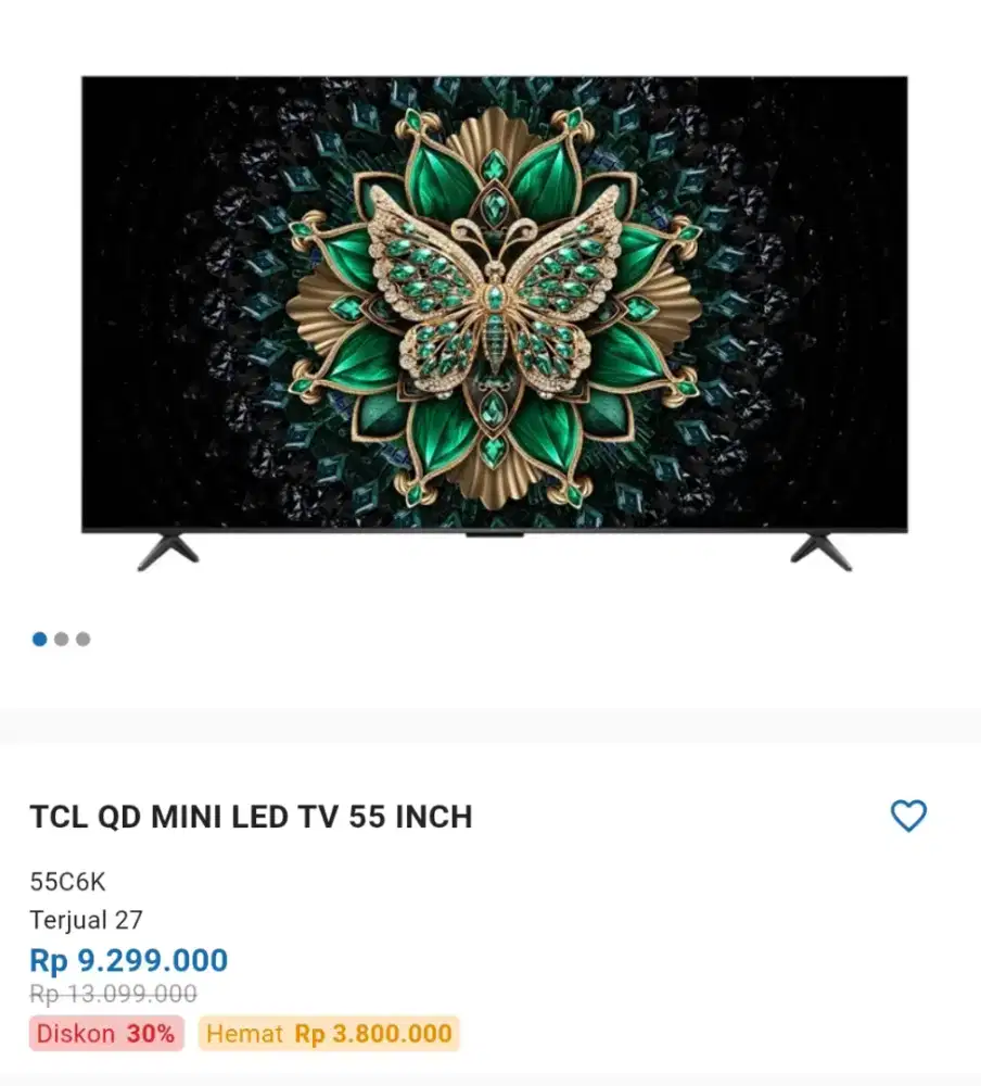 TCL QD MINI LED TV 55 UNCH 55C6K